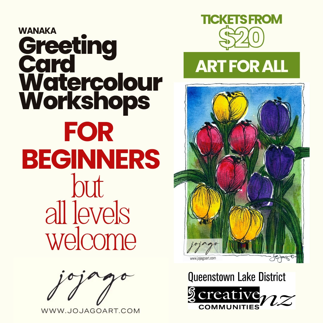 Wanaka Watercolour Workshops with Jo Jago Art (Saturday 19 October 2024)