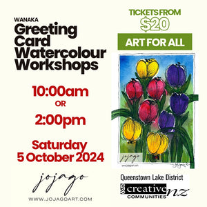 Wanaka Watercolour Workshops with Jo Jago Art (Saturday 19 October 2024)