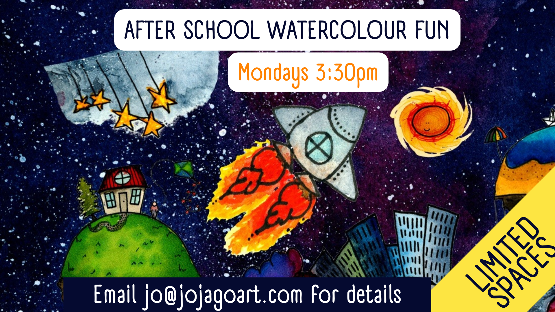 After School Watercolour Lessons [Bookings for Term 3, 2024]